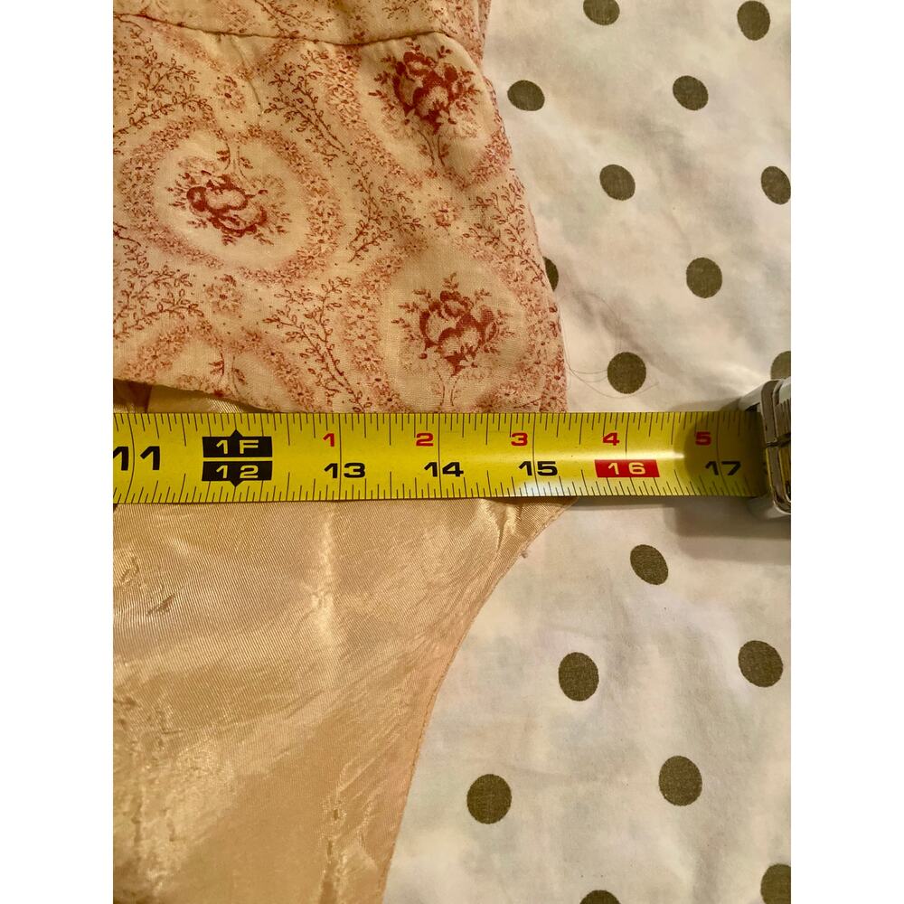 Vtg 70s Boho Handmade 2-Piece Pink Floral Halter Maxi Dress & Bolero Set XS OOAK - Picture 11 of 15